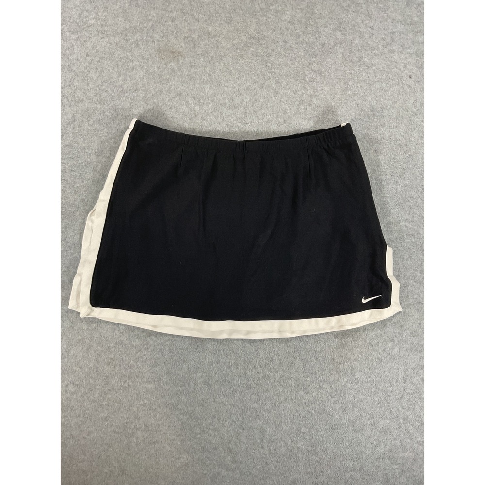 Nike Womens Black White Trim Athletic Tennis Golf Skort Size S 241880-010 3003